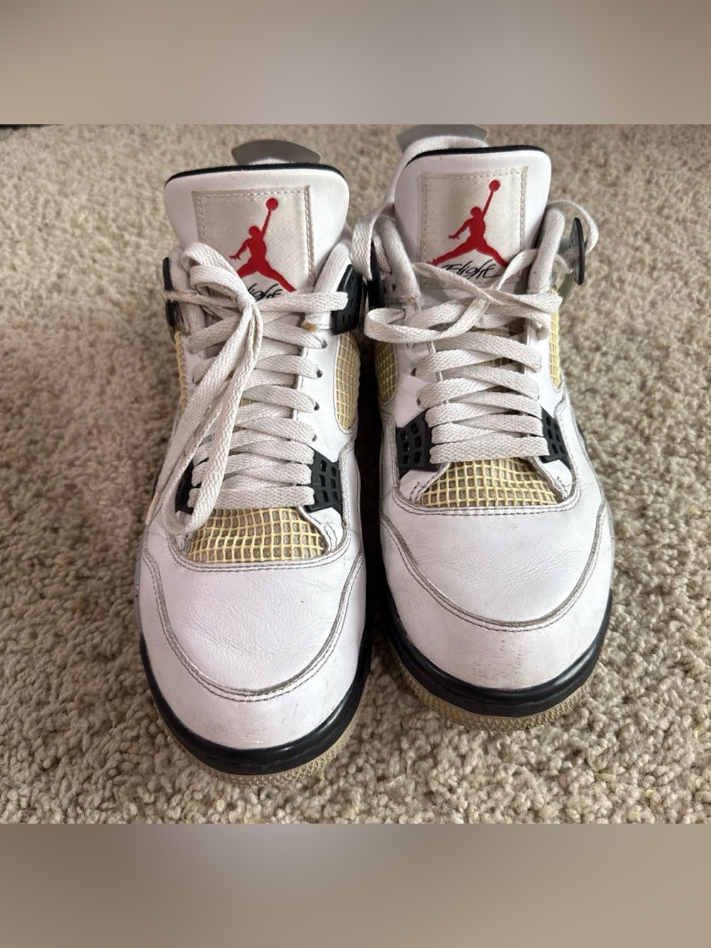 Nike Air Jordan 4 Retro White Cement 2016 OG Size 10.5 840606-192